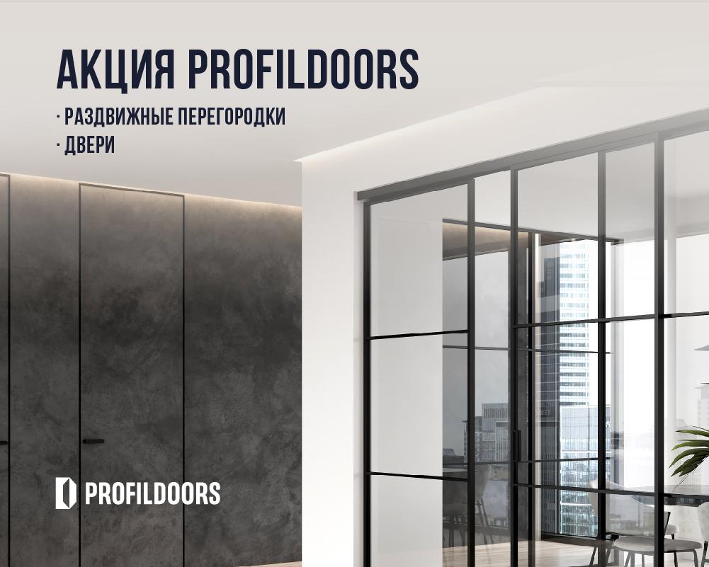 Акция Profildoors на перегородки и двери под покраску!